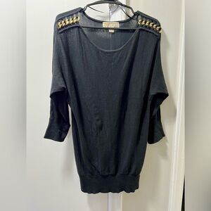 Michael Kors Black Knit Top